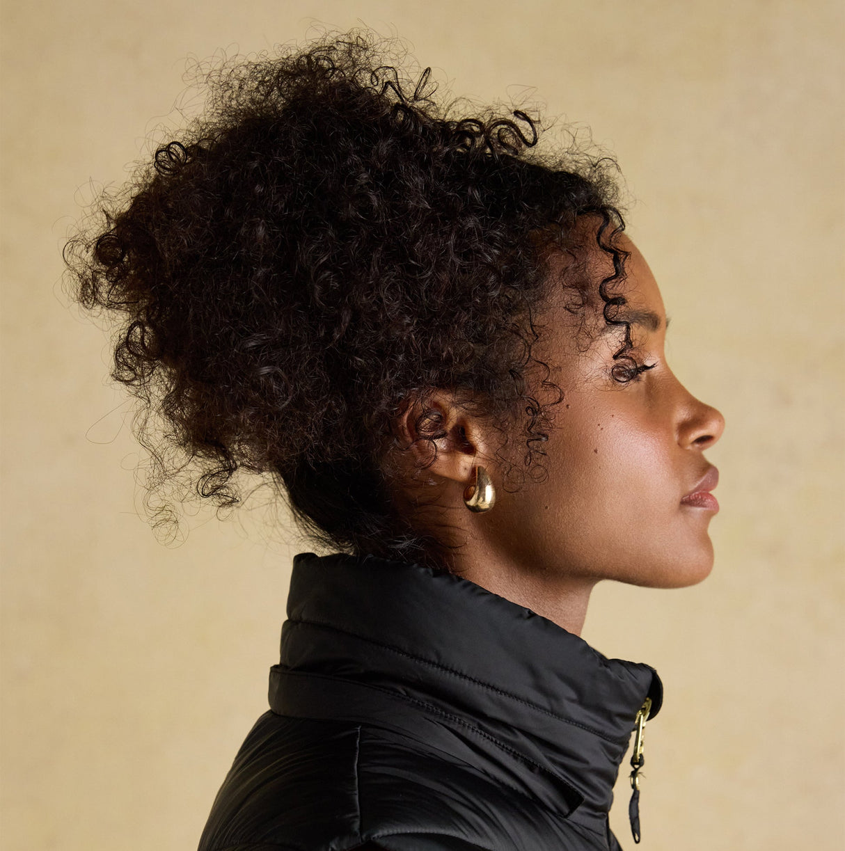 Joules PEMBURY Black Longline Showerproof Padded Gilet with Hood Black