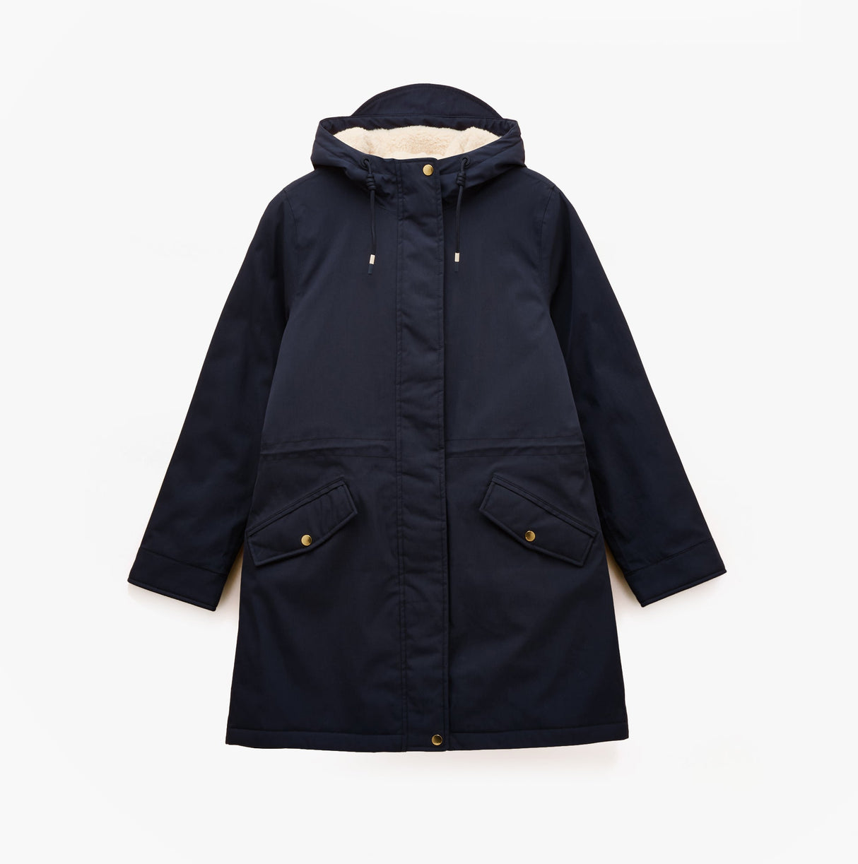Joules PORTWELL Waterproof Hoodie Raincoat With Adjustable Waist Navy