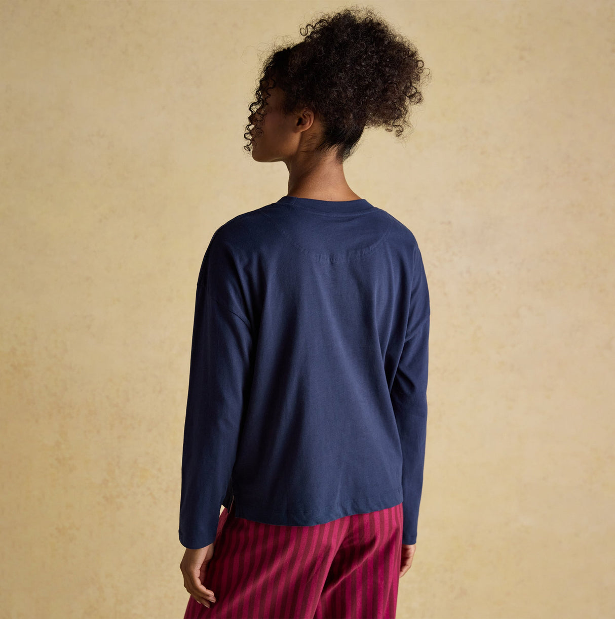 Joules JERSEY Pyjama Top Womens Sweatshirts Navy