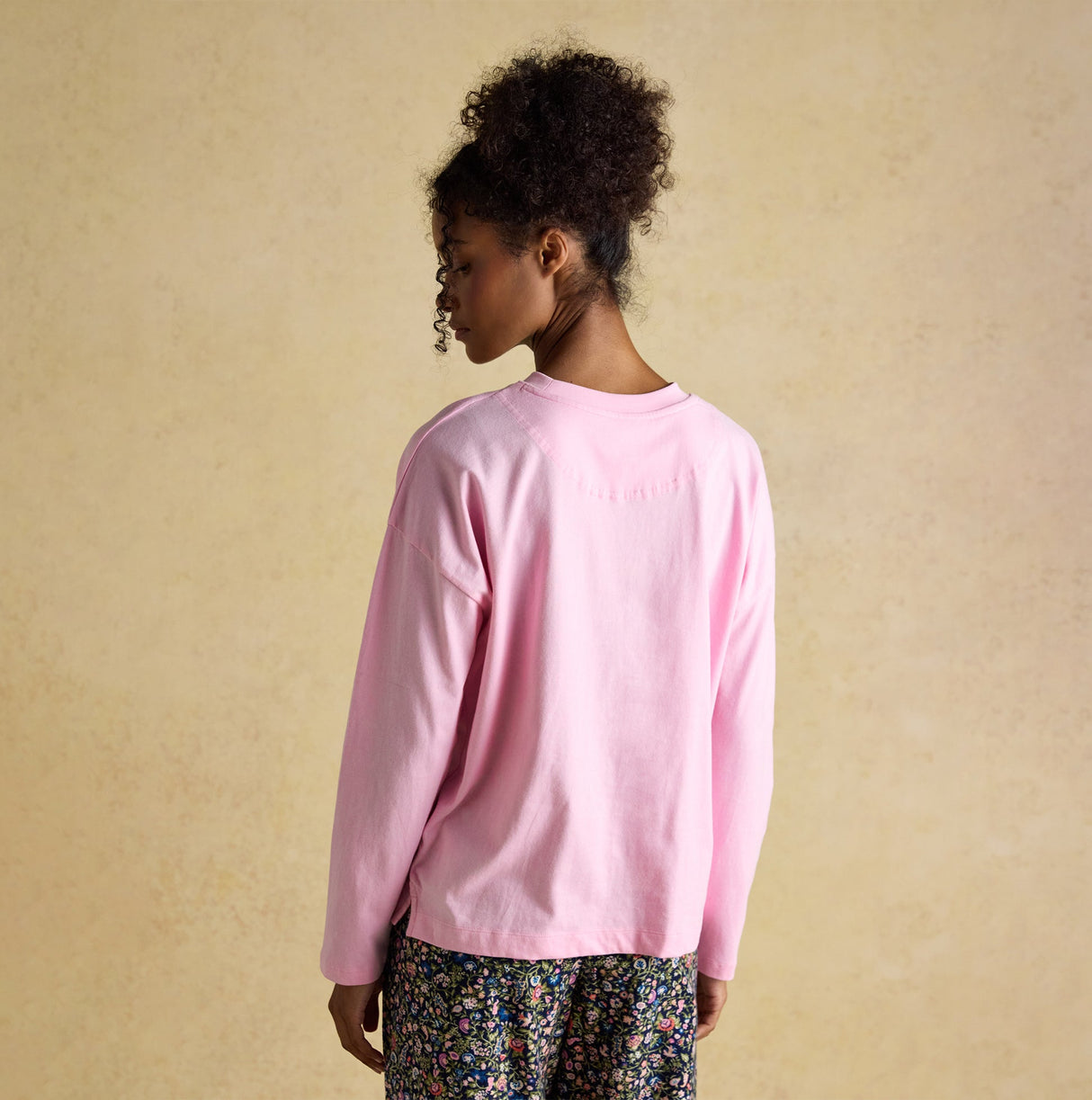 Joules JERSEY Pyjama Top Womens Sweatshirts Pink