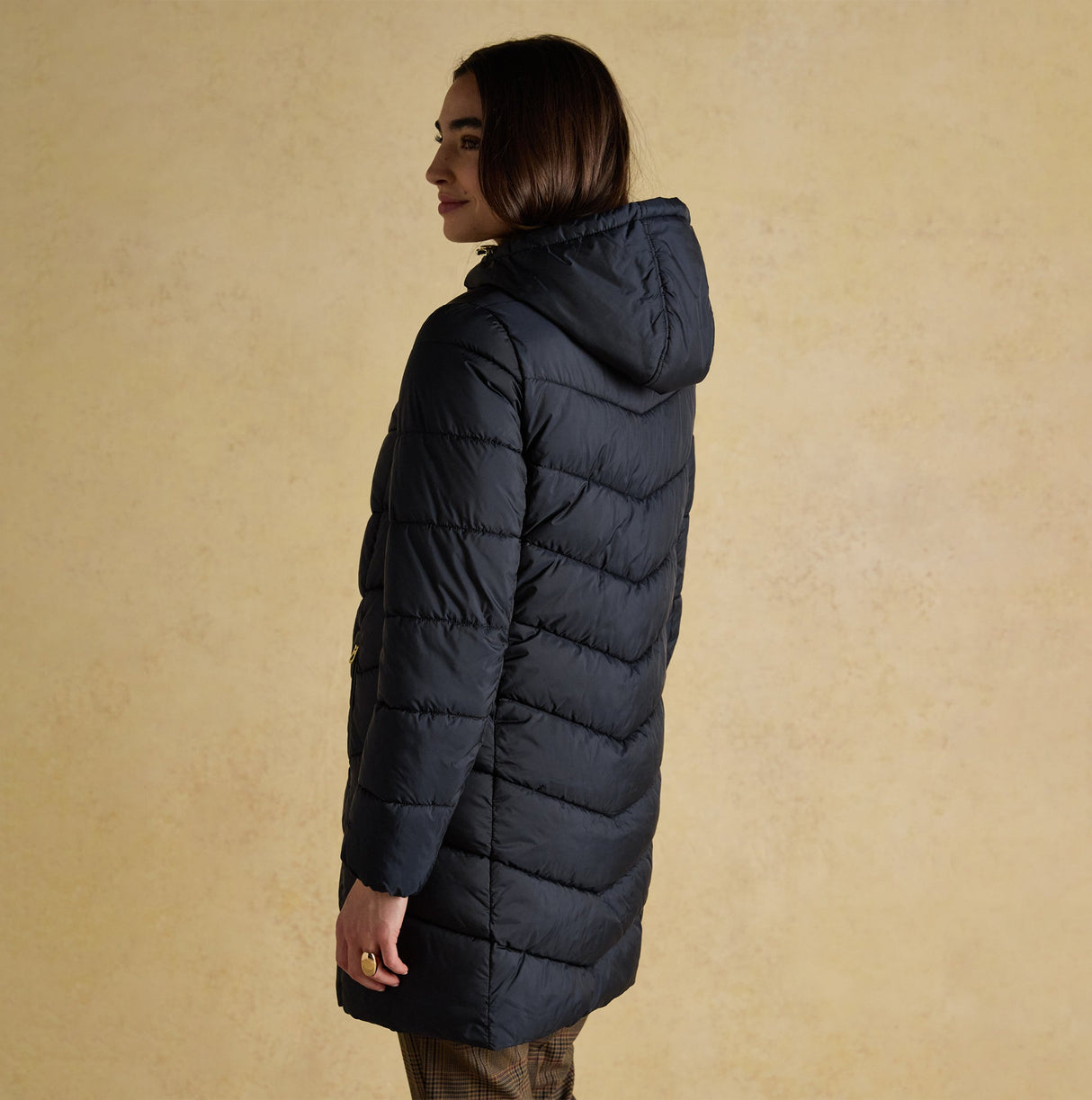 Joules MOORSDALE Womens Long Coat Navy