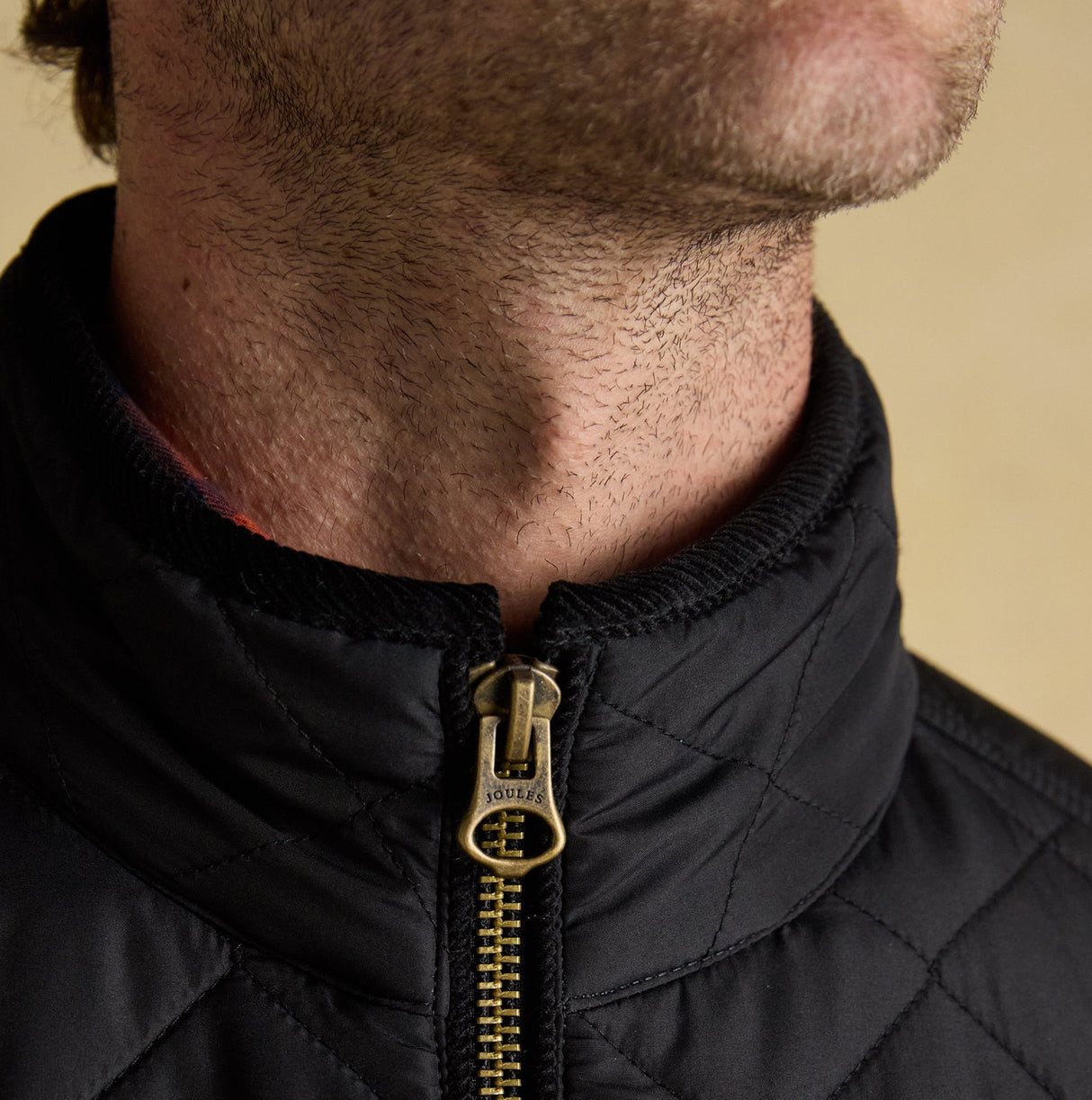 Joules MAYNARD Mens Diamond Quilted Jacket Black