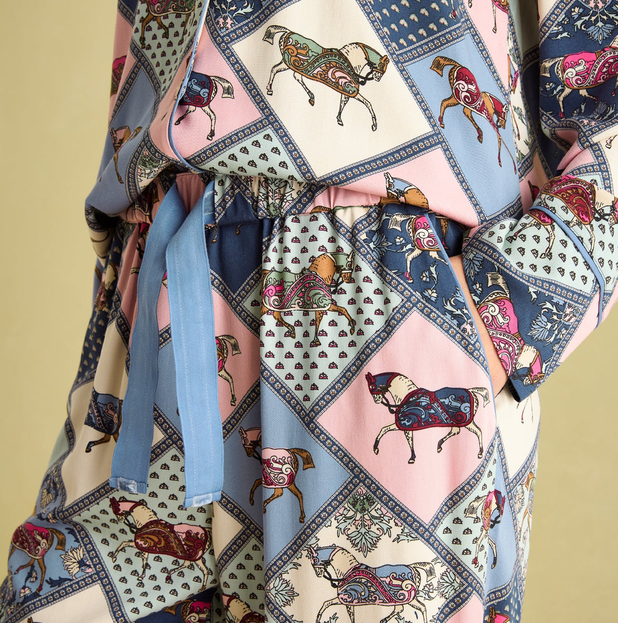 Joules ALMA Womens Pyjama Set Horse Multi