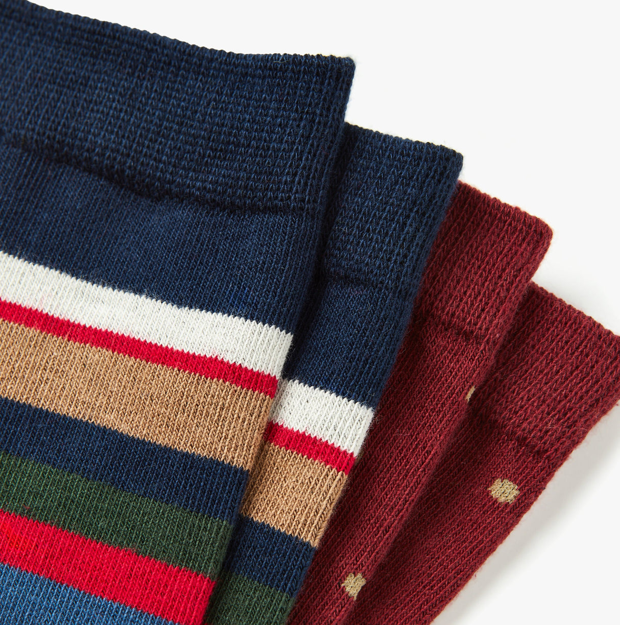 Joules KINGSBURY 2-Pack Mens Socks Stripe Red