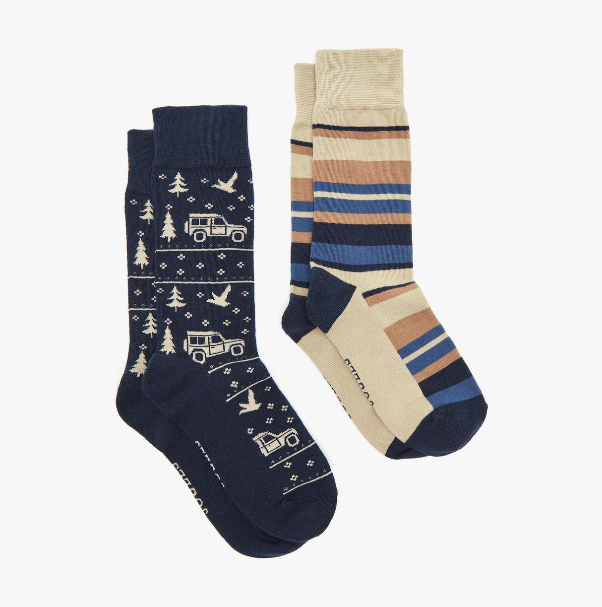 Joules KINGSBURY 2-Pack Mens Socks Navy Car