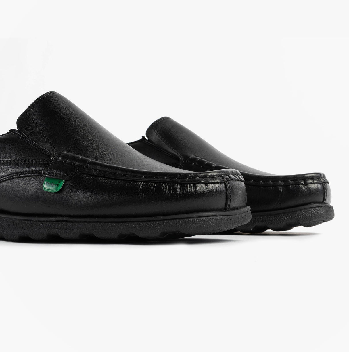 Kickers 114245 FRAGMA SLIP Boys School Shoes Black