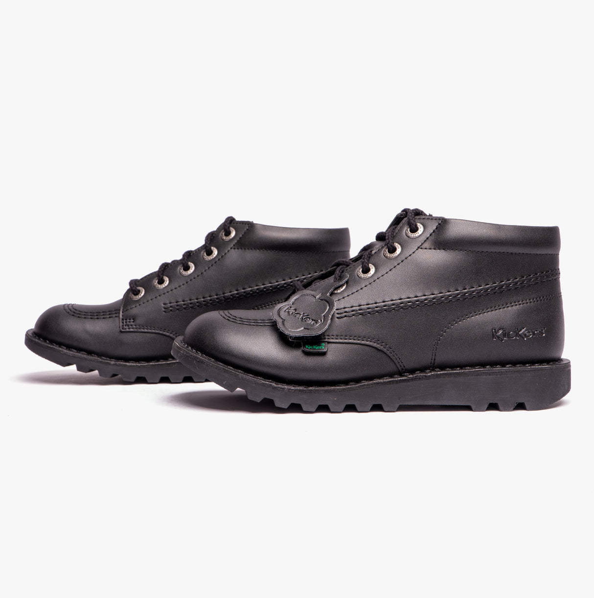 Kickers KICK HI VEGAN SYNT YU Unisex Kids School Shoes Black