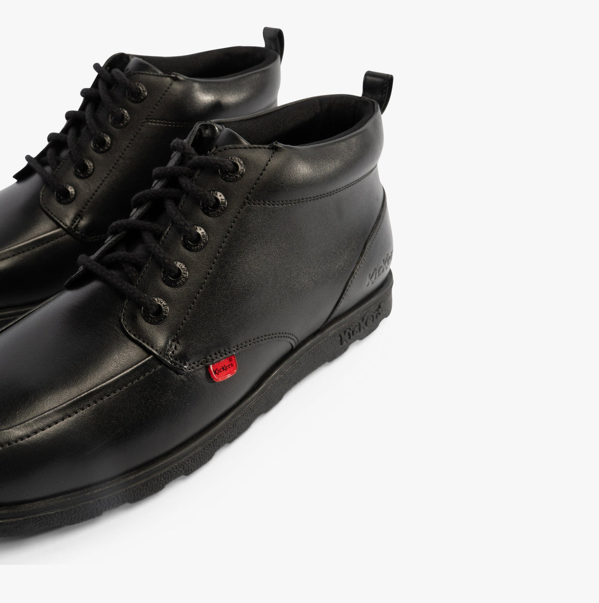 Kickers 117606 FRAGMA CHUK Boys School Boots Black