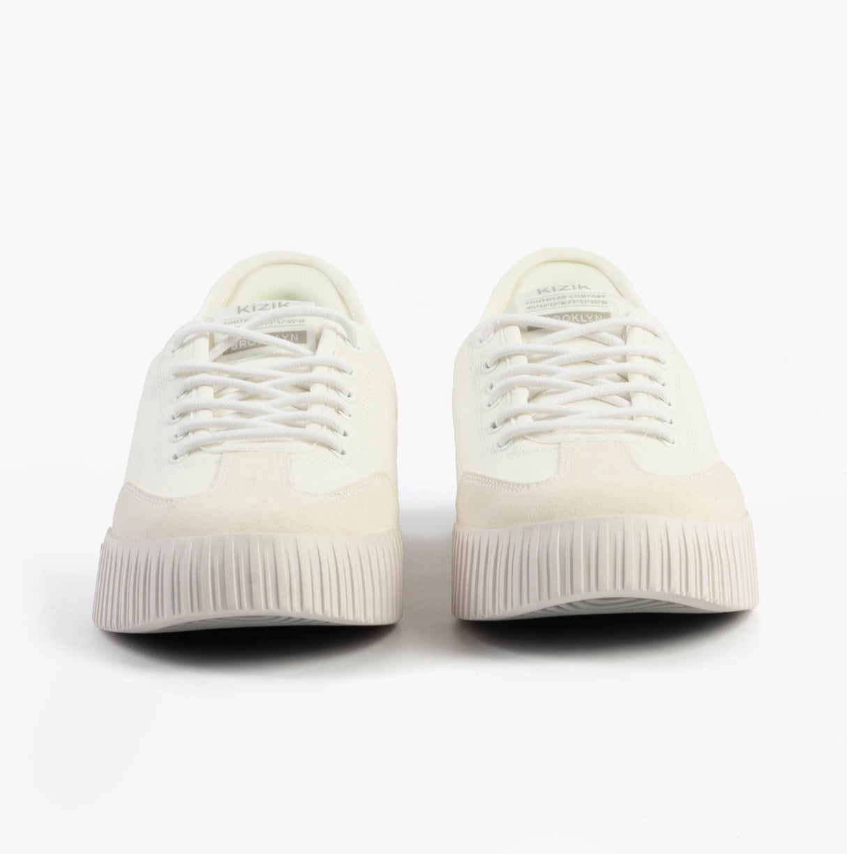 Kizik BROOKLYN Womens Trainers Bright White