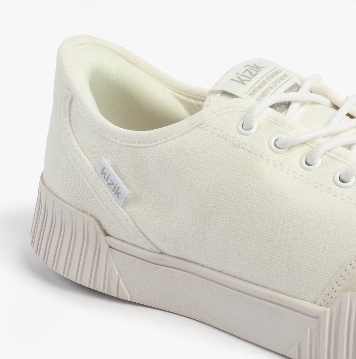 Kizik BROOKLYN Womens Trainers Bright White
