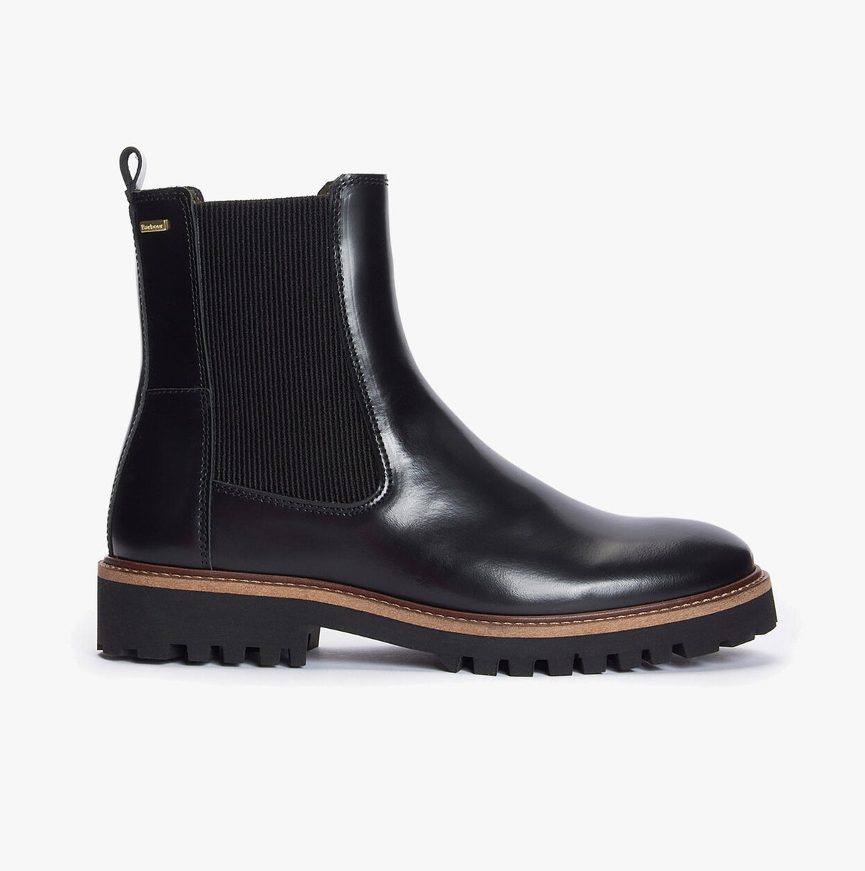 Barbour HARMBY Womens Chelsea Boots Black Polido