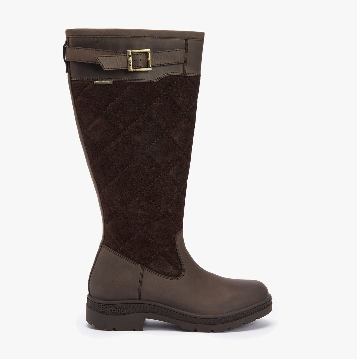 Barbour OAK Womens Waterproof Tall Boots Brown