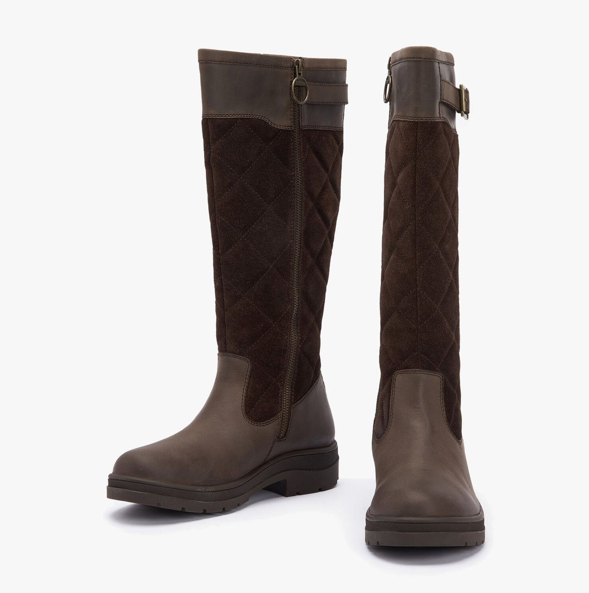 Barbour OAK Womens Waterproof Tall Boots Brown