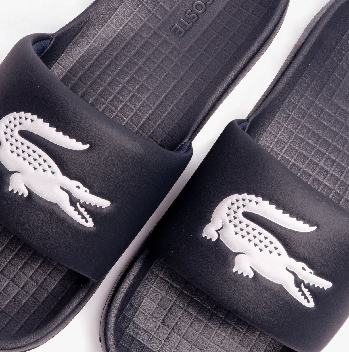 Lacoste SERVE Mens Sliders Navy/White