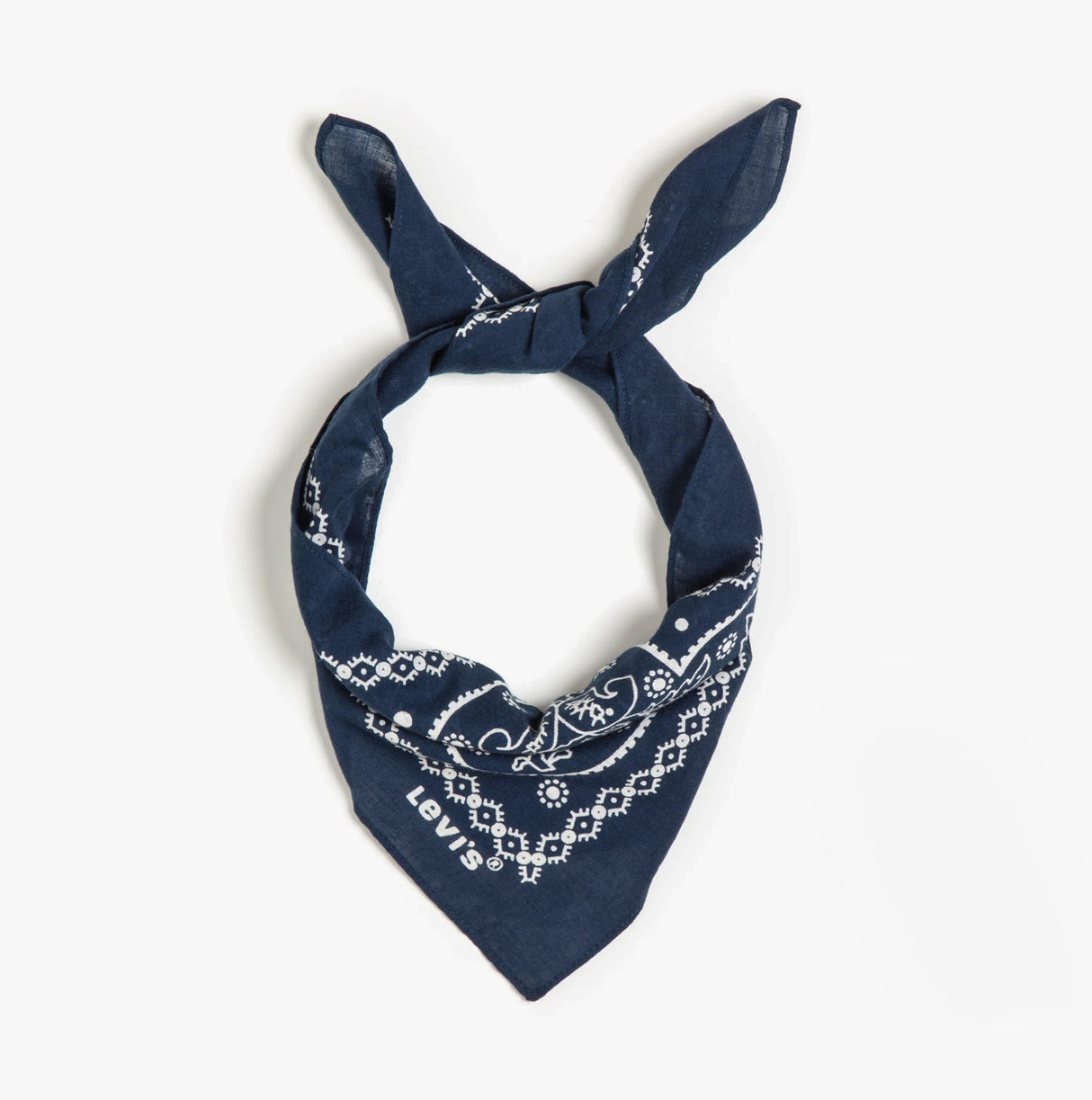 Levi's PAISLEY BANDANA Mens Scarf Navy Blue