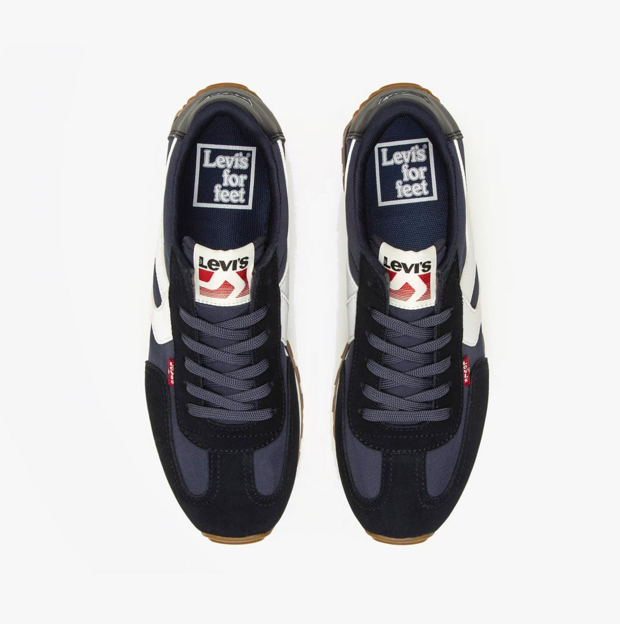 Levi's STRYDER RED TAB Mens Trainers Navy Blue