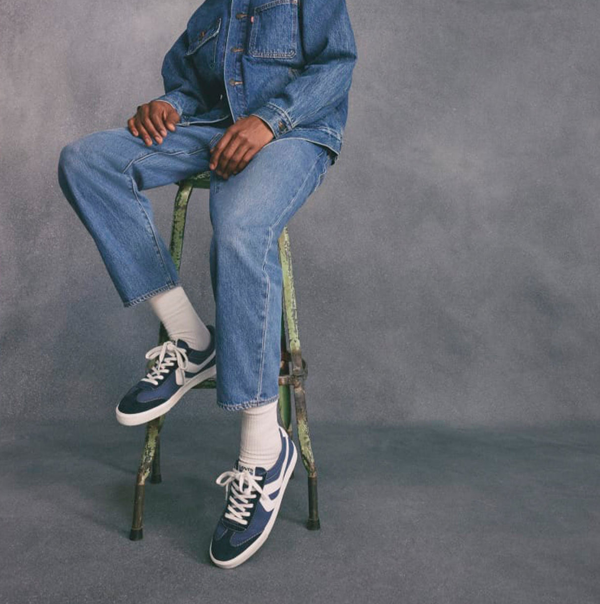 Levi's SNEAK Mens Trainers Navy Blue