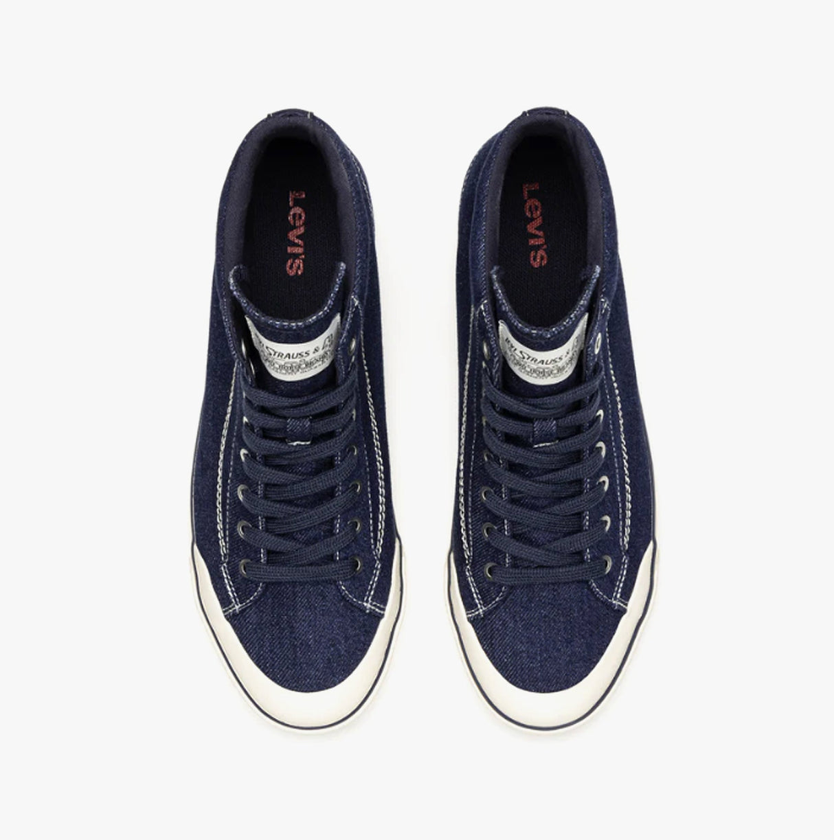 Levi's LS2 MID Mens Trainers Navy Blue