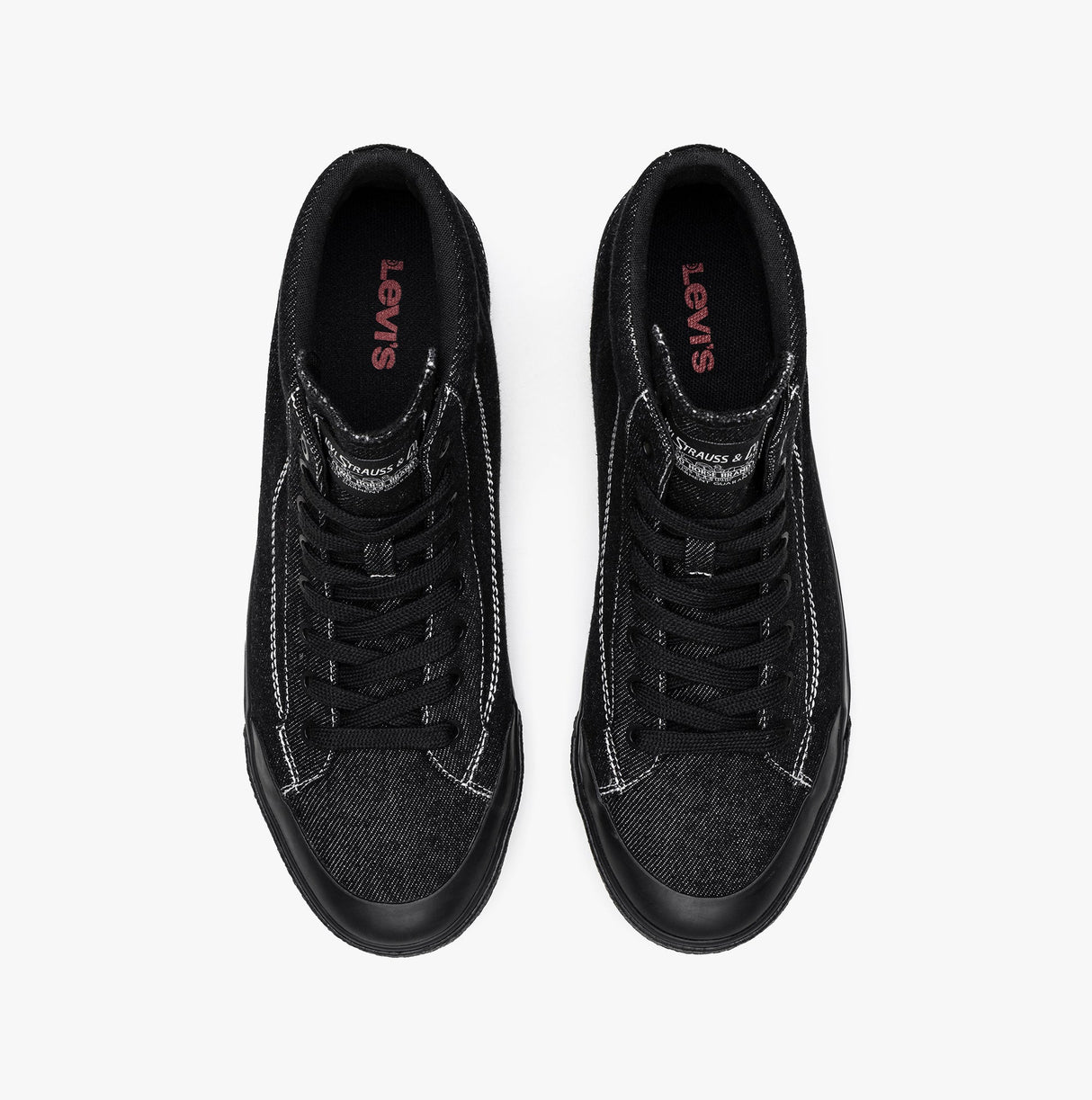 Levi's LS2 MID Mens Trainers Full Black