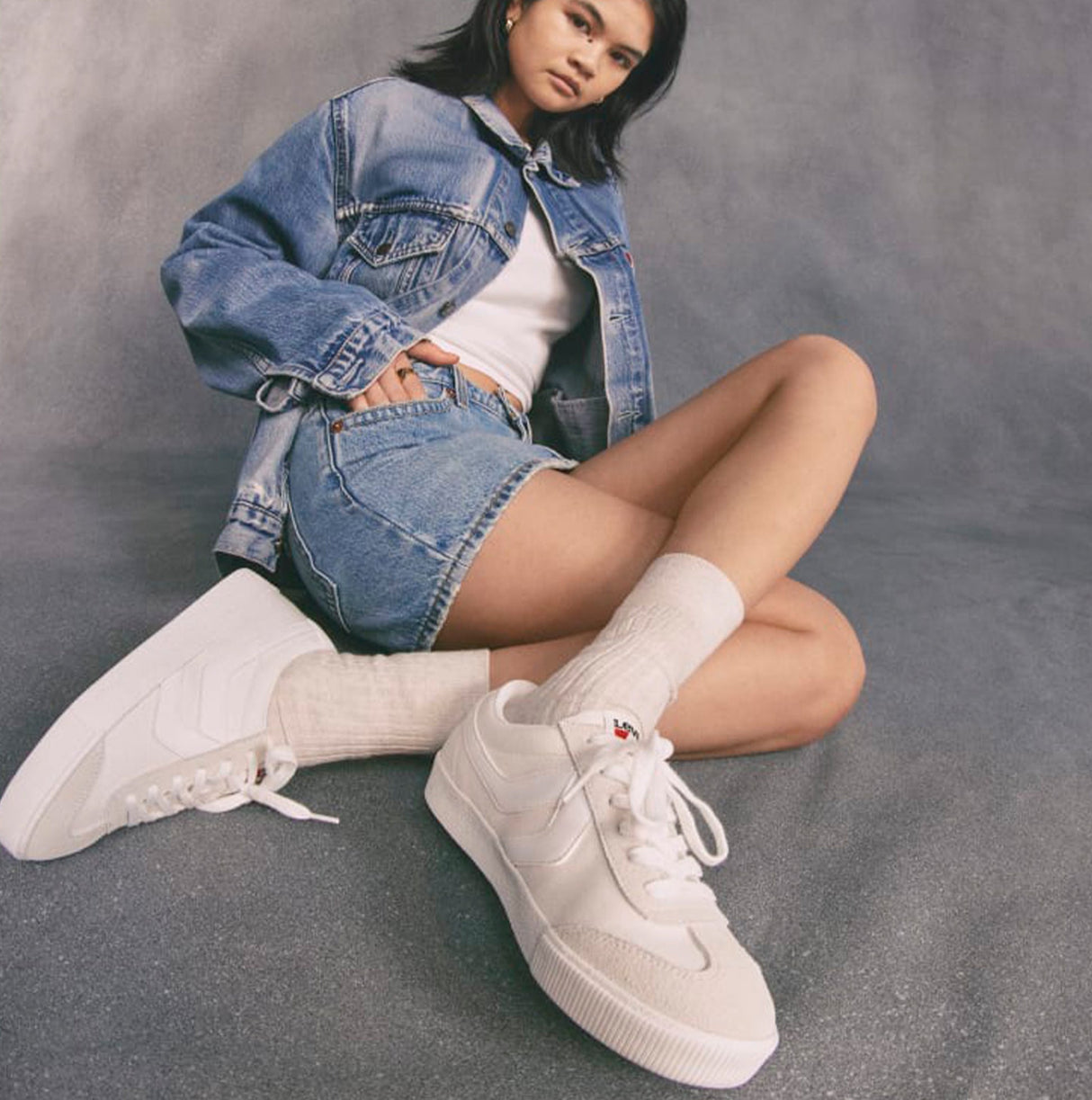 Levi's SNEAK S Womens Trainers Brilliant White