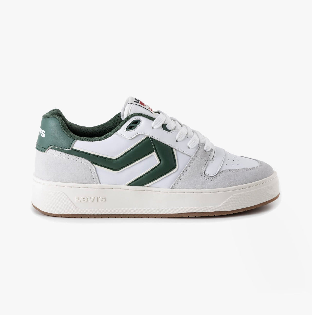 Levi's GLIDE L Mens Trainers White/Green