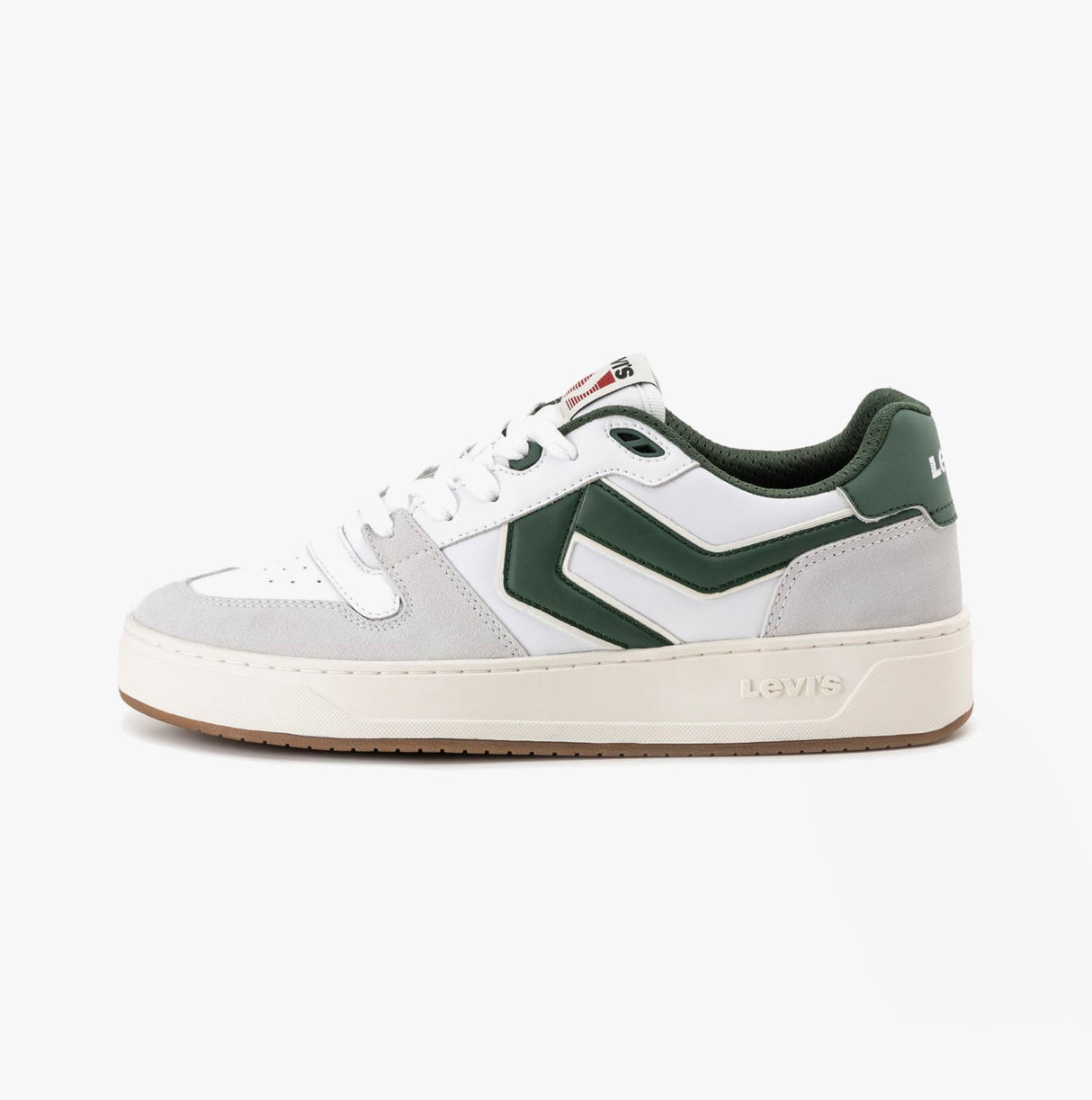 Levi's GLIDE L Mens Trainers White/Green