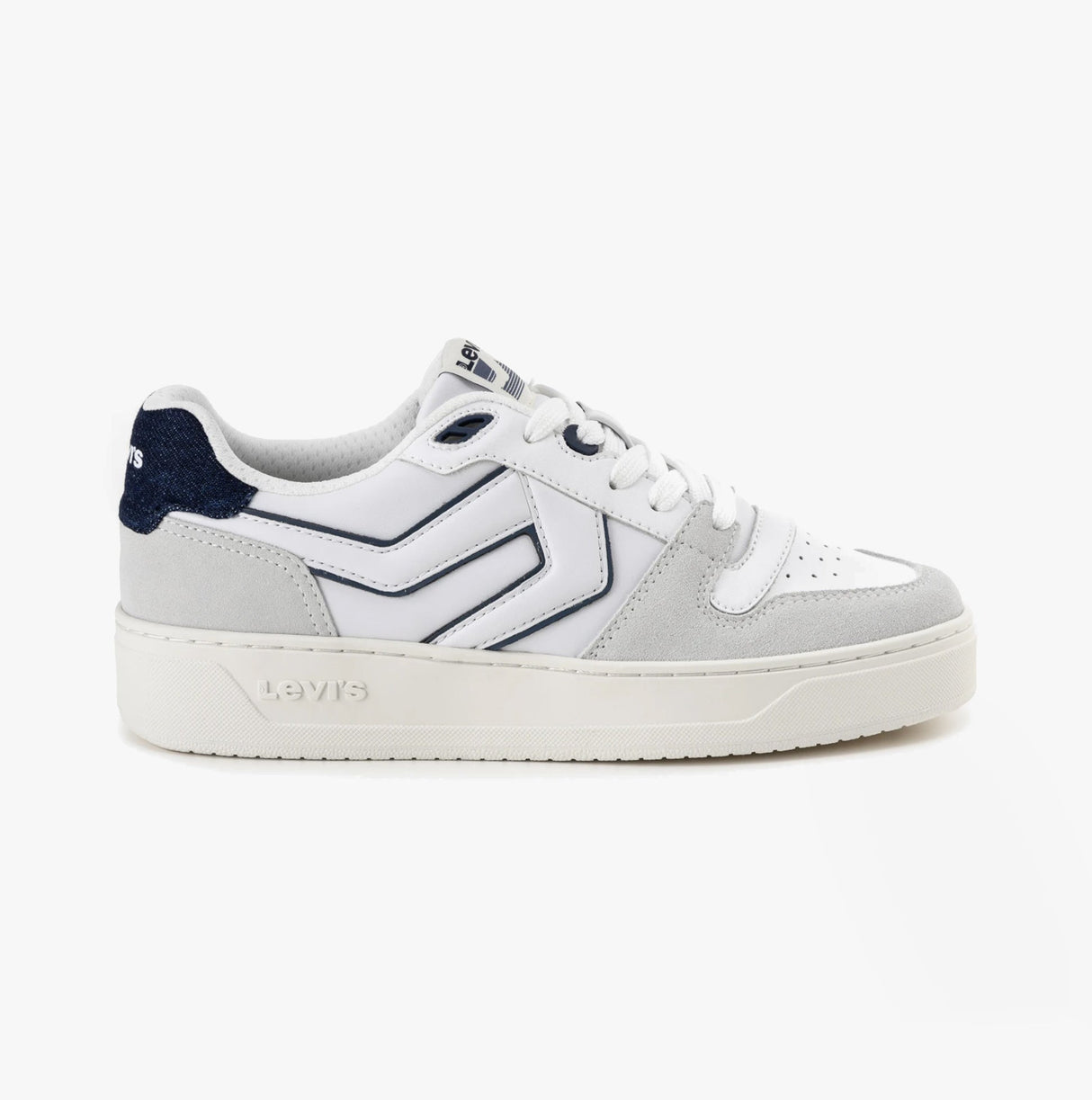 Levi's GLIDE L Mens Trainers White/Navy