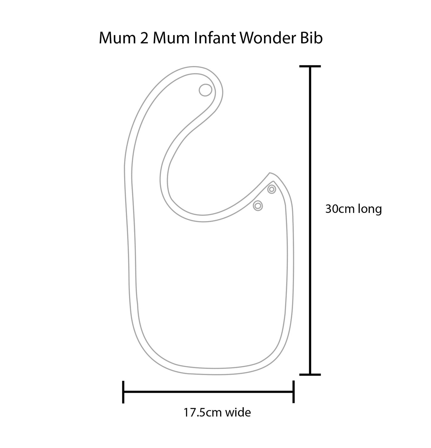 3 PACK - Mum 2 Mum Infant Wonder Bibs - Red / Lime / Teal