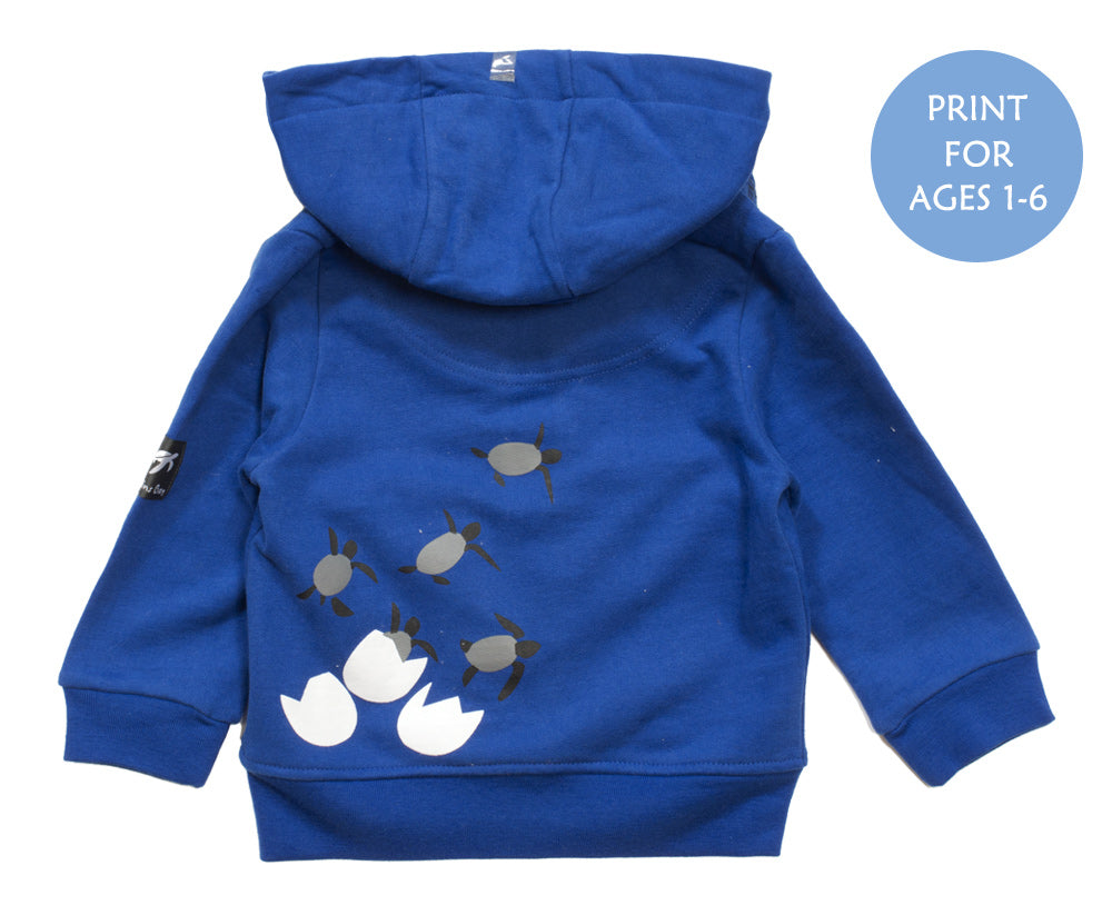Childrens Boatyard Full Zip Hood - Electric Blue
