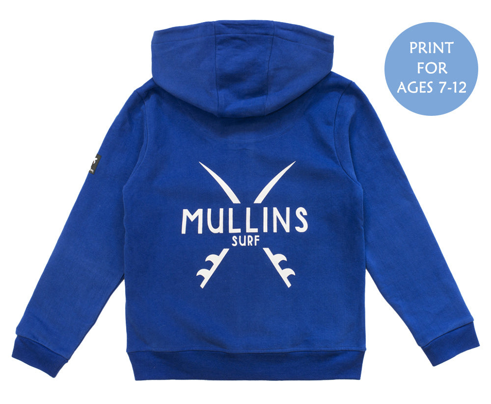 Childrens Boatyard Full Zip Hood - Electric Blue