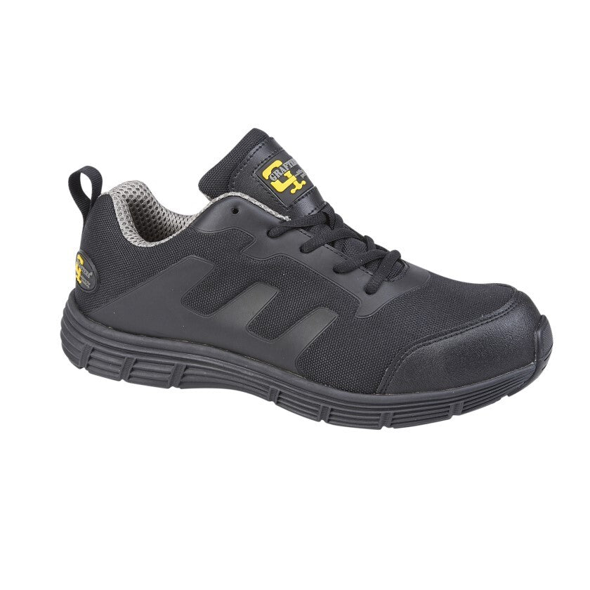 Grafters M080A Mens Safety Trainers Black