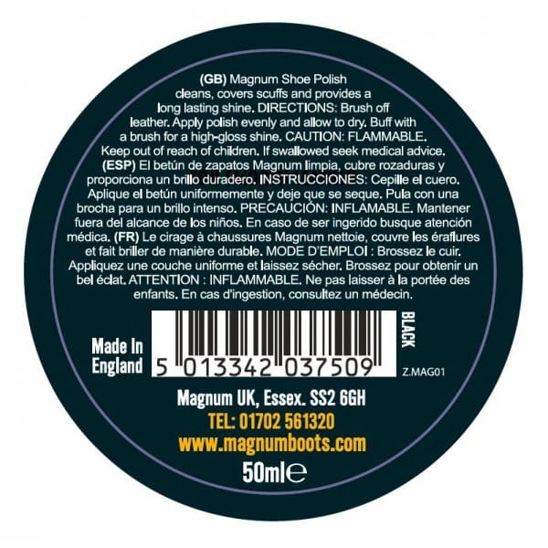Magnum Shoe Polish 50ml Black