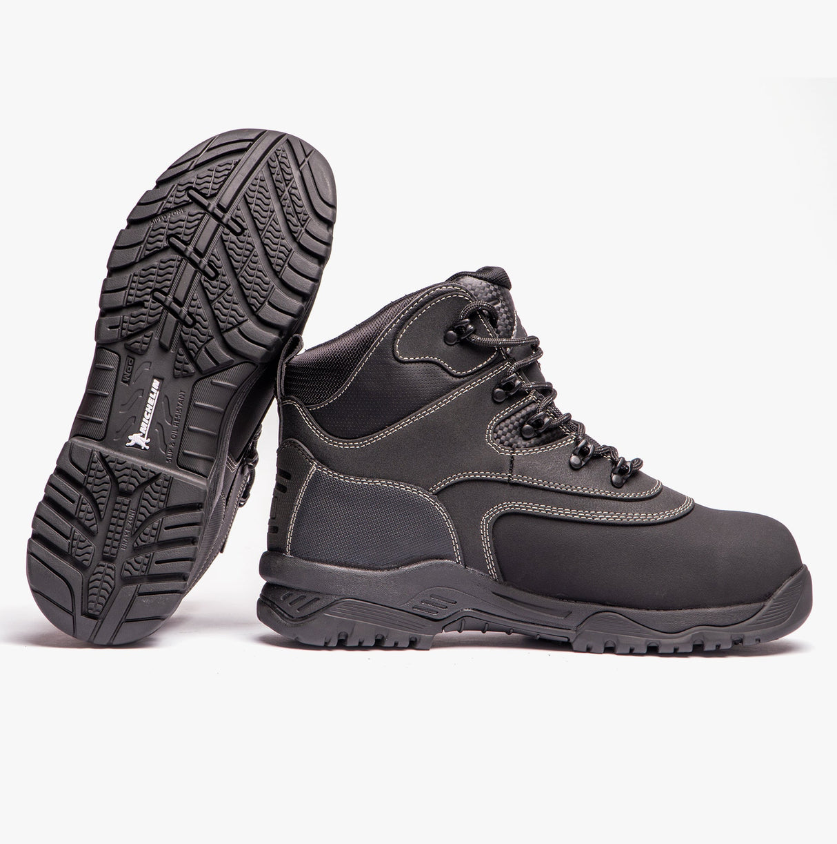 Magnum BROADSIDE 6.0 Mens Leather Industrial Safety Boots Black