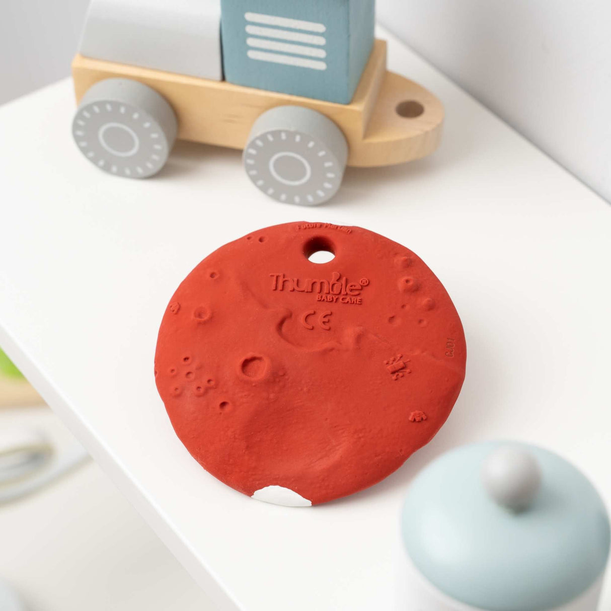 Mars Biscuit® Natural Rubber Space Themed Baby Toy