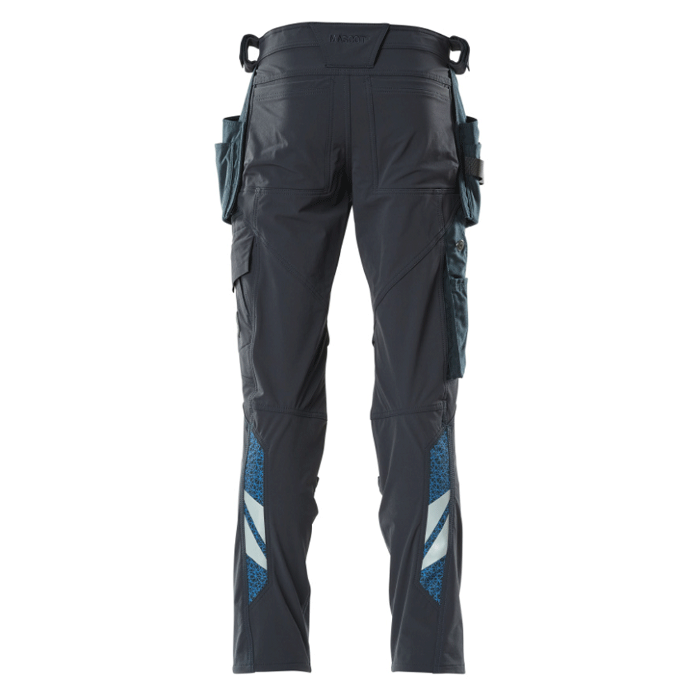 Mascot Accelerate 18031 Ultimate Stretch Kneepad Holster Trousers Dark Navy 32" Waist 30" Leg