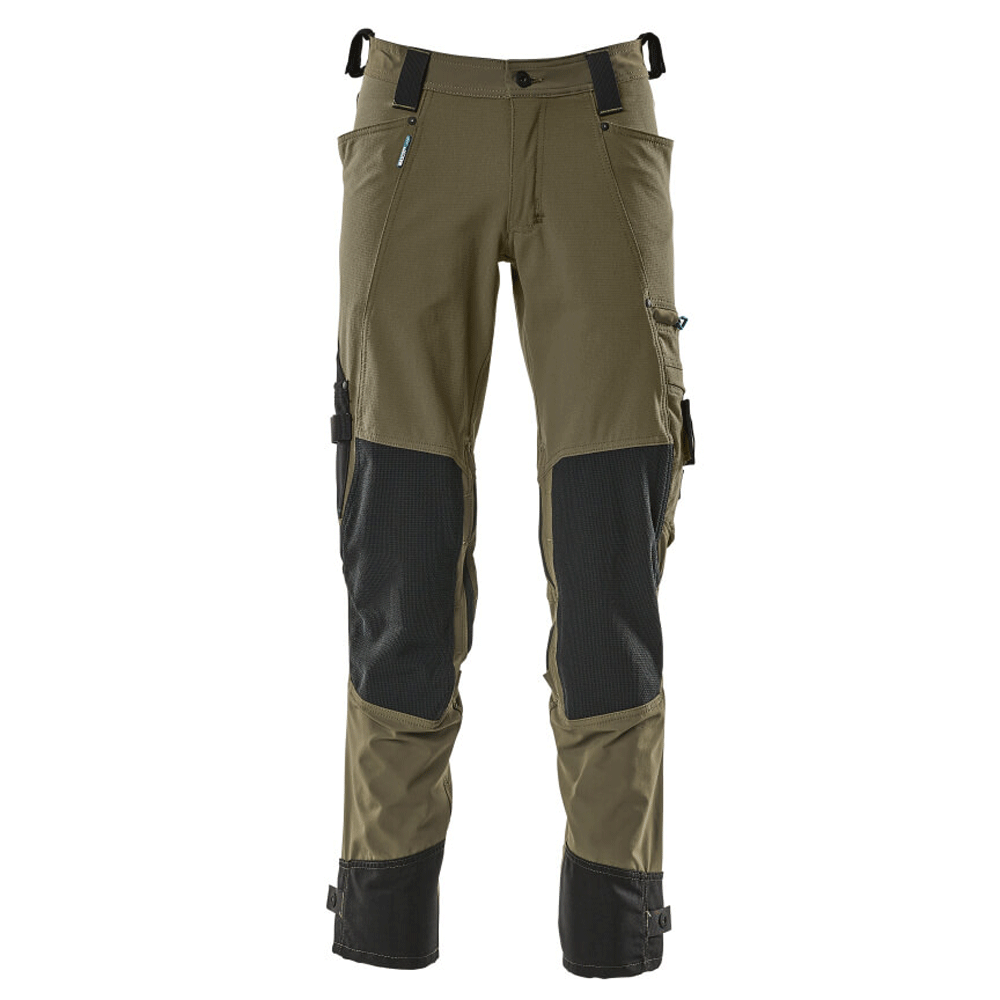 Mascot Adanced 17079 Water-Repellent Stretch Kneepad Work Trouser Moss Green