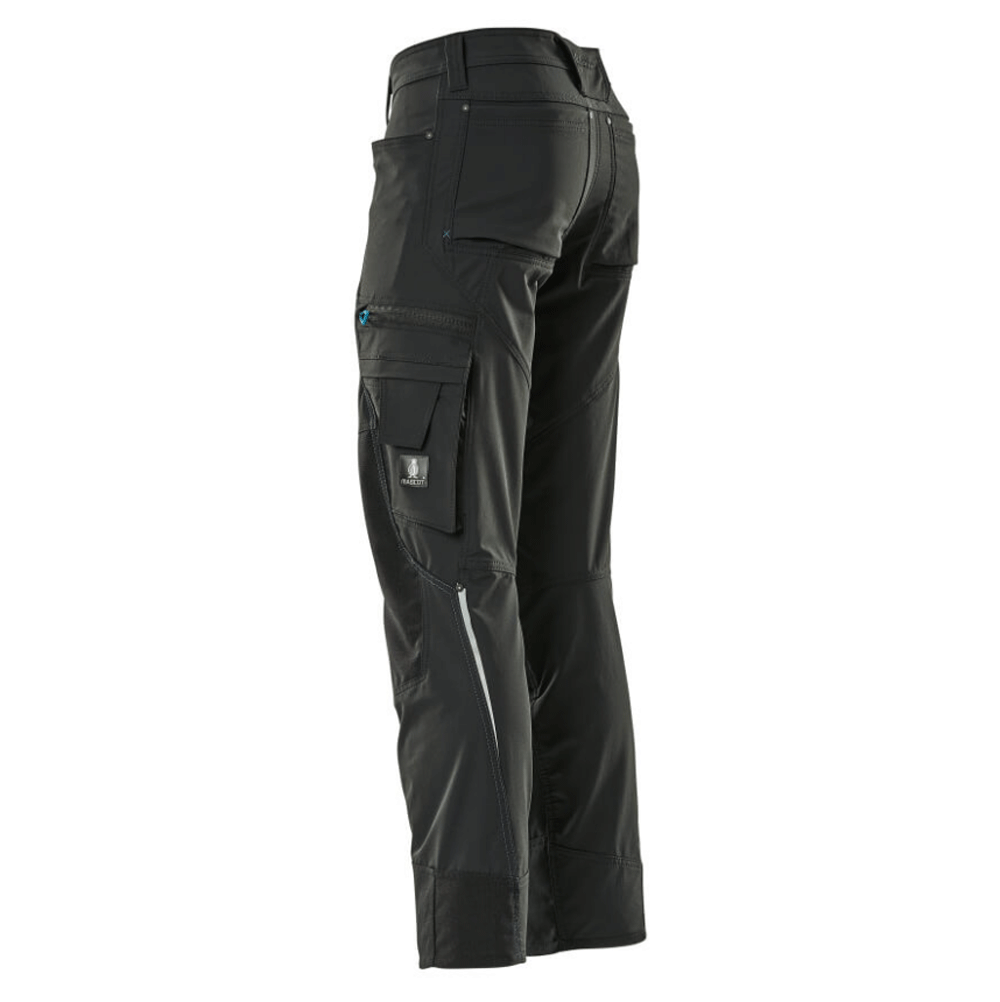 Mascot Advanced 17179 Ultimate Stretch Kneepad Work Trousers Black, 40" Waist 32" Leg