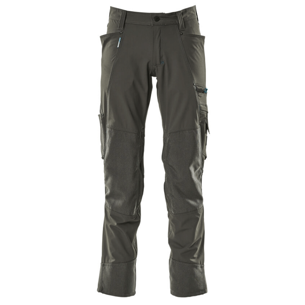 Mascot Advanced 17179 Ultimate Stretch Kneepad Work Trousers Dark Anthracite, 44" Waist 35" Leg