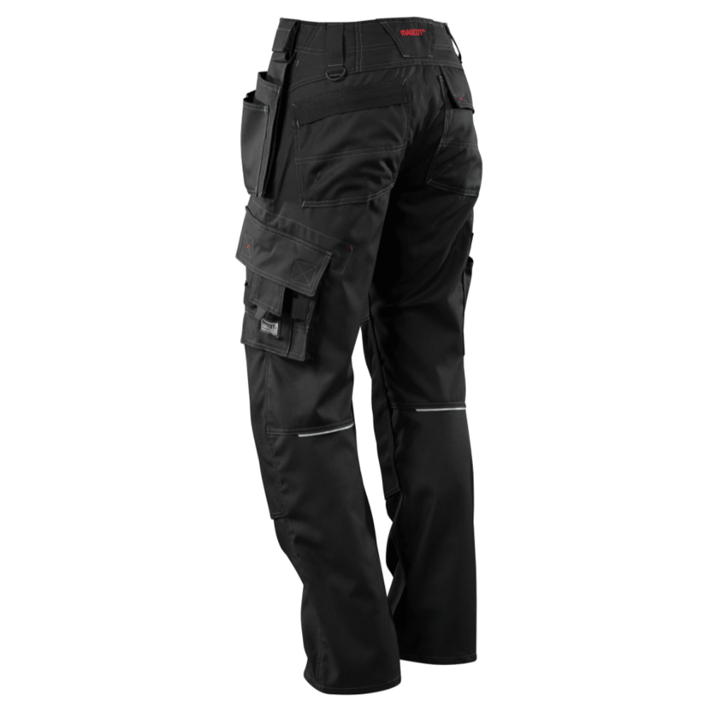 Mascot Lindos 07379 Kneepad Holster Pocket Work Trousers Black