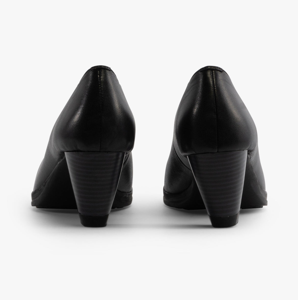 Mod Comfys JULIETTA Womens Leather Court Shoes Black