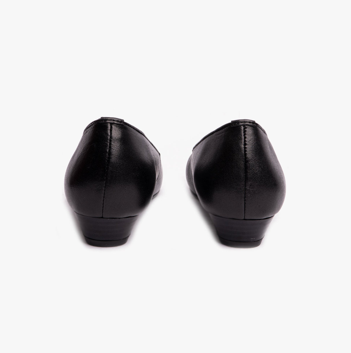 Mod Comfys JULES Womens Leather Court Shoes Black