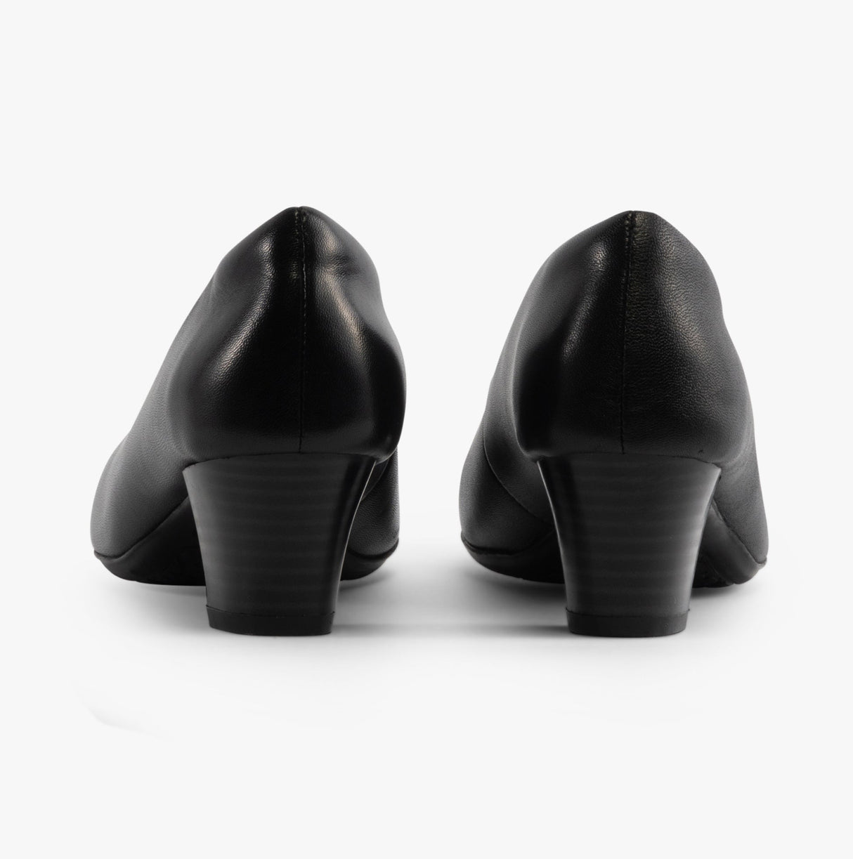 Mod Comfys KLEIA Womens Leather Court Shoe Black