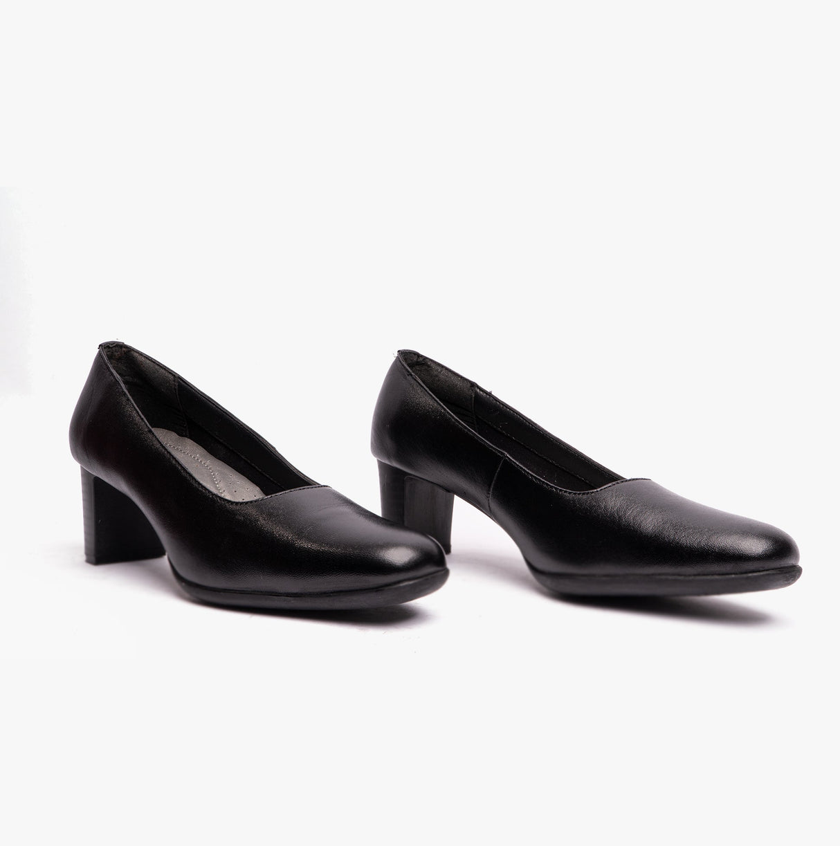 Mod Comfys CELIAS Womens Leather Court Shoes Black