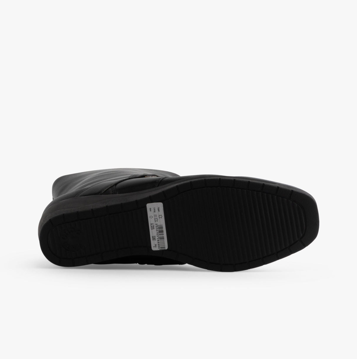 Mod Comfys BERNADETTA Womens Leather Zip Ankle Boots Black