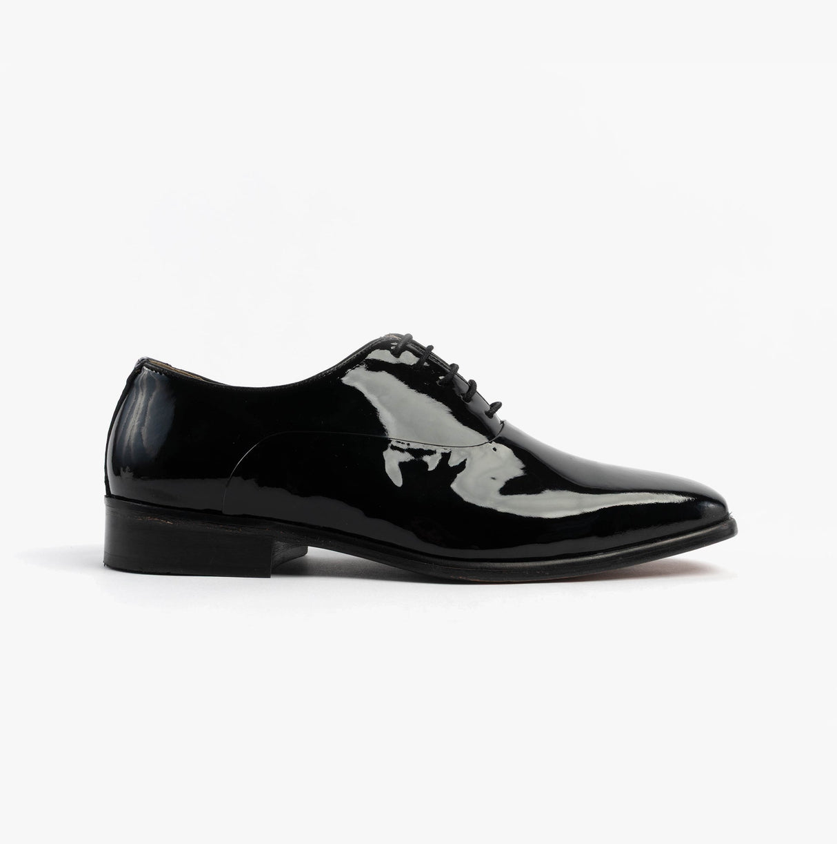 Montecatini Mens Patent Leather Evening Oxford Shoes Black