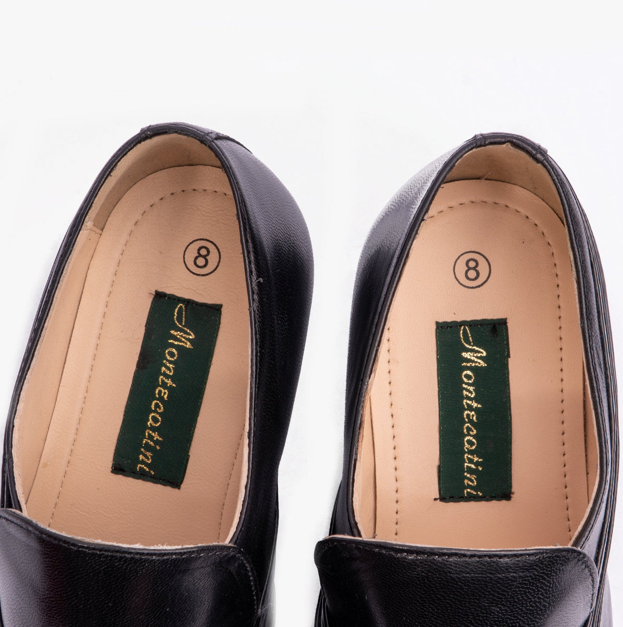 Montecatini PABLO Mens Cuban Heel Reptile Leather Shoes Black