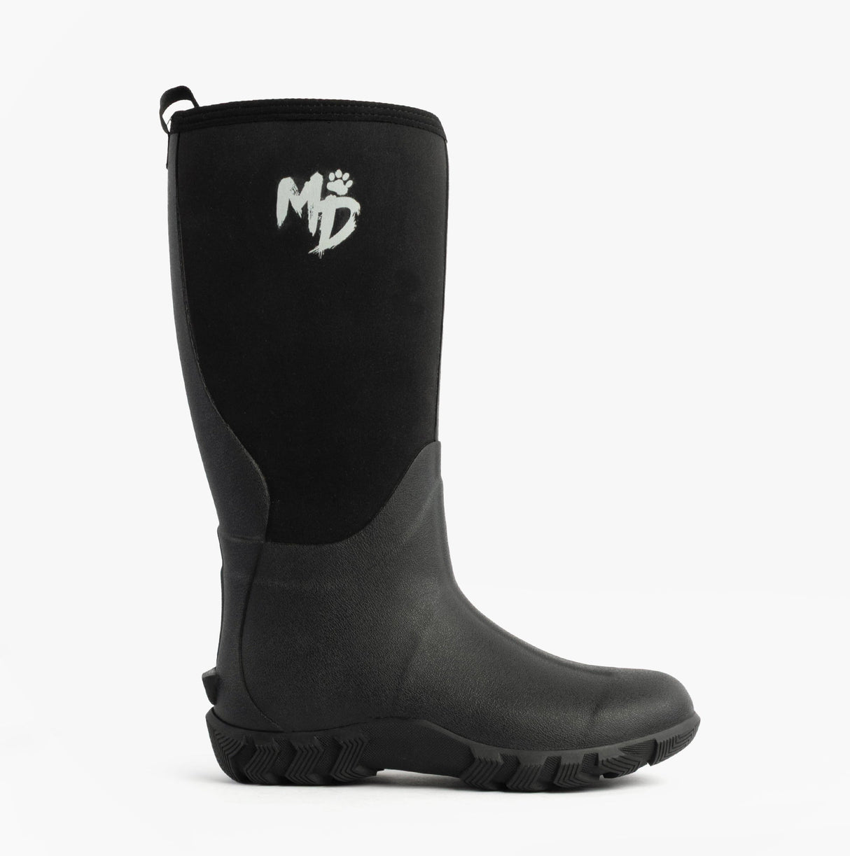 Mud Dogs RUTLAND TALL Neoprene Wellies Black