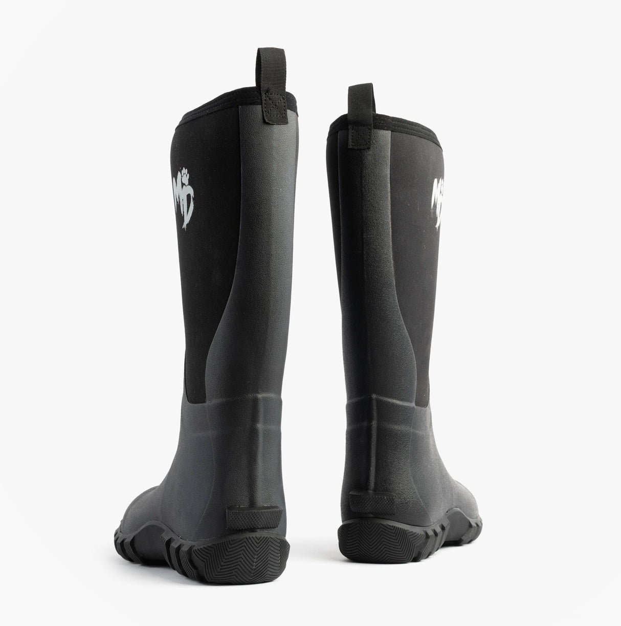 Mud Dogs RUTLAND TALL Neoprene Wellies Black