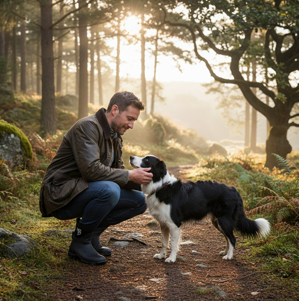 Mud Dogs RUTLAND SHORT Unisex Neoprene Wellies Black