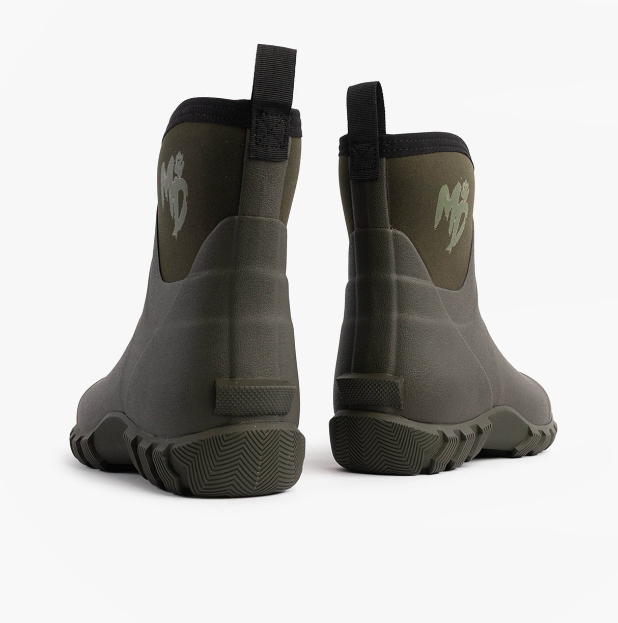 Mud Dogs RUTLAND SHORT Unisex Neoprene Wellies Olive